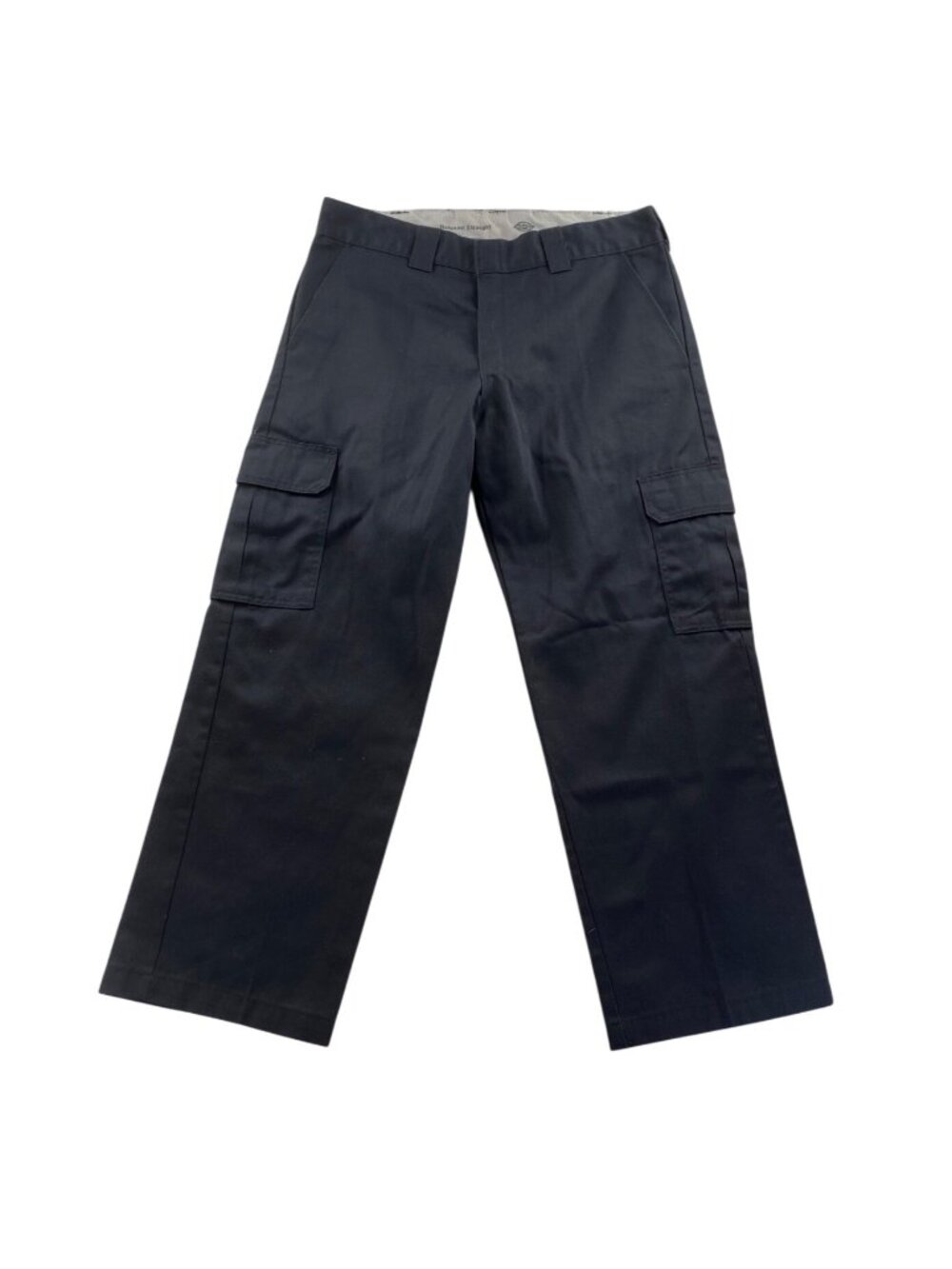Dickies Mens Work Cargo Pants Size 36x30 Navy Blue Relaxed Straight Fit Classic